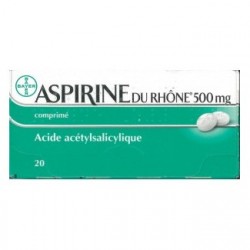 Aspirine du Rh&ocirc;ne 500mg 20 Comprim&eacute;s
