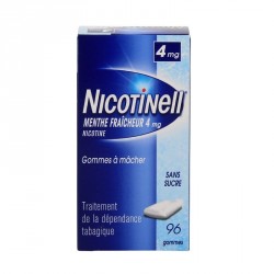Nicotinell 4mg menthe fra&icirc;che 96 gommes &agrave; m&acirc;cher