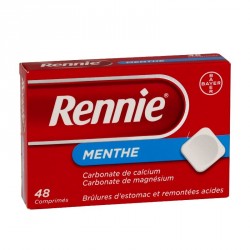 Rennie 48 comprim&eacute;s menthe