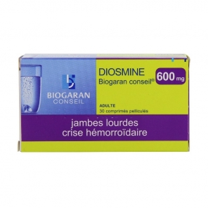 Diosmine Biogaran Conseil 600mg Comprim&eacute; 30 Comprim&eacute;s Pellicul&eacute;s