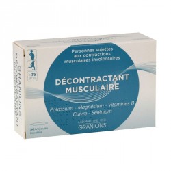 Granion d&eacute;contractant musculaire 30 ampoules buvables de 2ml