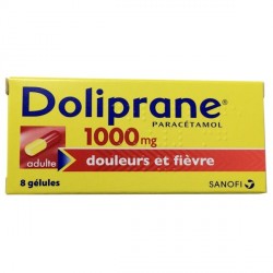 Doliprane 1000mg douleurs et fi&egrave;vre 8 g&eacute;lules