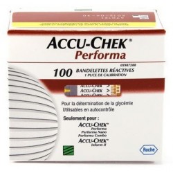 Accu Chek Performa bandelettes r&eacute;actives x100