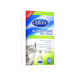 Optone ActiMist 2 en 1 Spray Oculaire Yeux Fatigu&eacute;s et Inconfort 10 ml