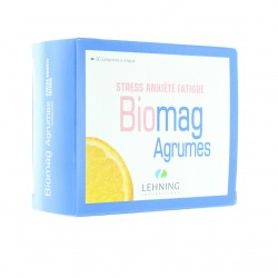Biomag agrumes stress anxi&eacute;t&eacute; fatigue 90 comprim&eacute;s