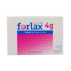 FORLAX 4 g poudre pour solution buvable en sach&eacute;