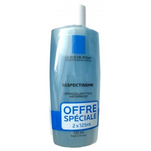 La Roche Posay respectissime d&eacute;maquillant yeux waterproof duo 125ml