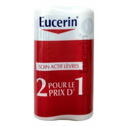 Eucerin soin actif l&egrave;vres 2 x 4.8 gr