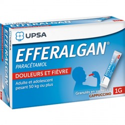 Efferalgan 1g Cappuccino granul&eacute;s 8 sachets