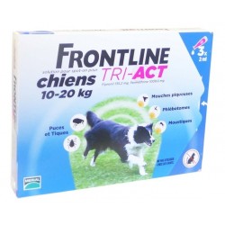 M&eacute;rial Frontline Tri-Act Chiens 10 &agrave; 20Kg 3x2ml