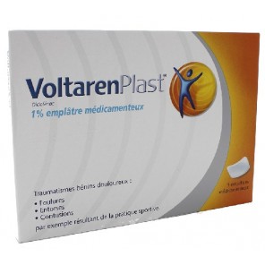 Voltarenplast 1 % 5 Empl&acirc;tres M&eacute;dicamenteux