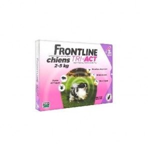 M&eacute;rial Frontline Tri-Act Chiens 2-5 kg 3 Pipettes
