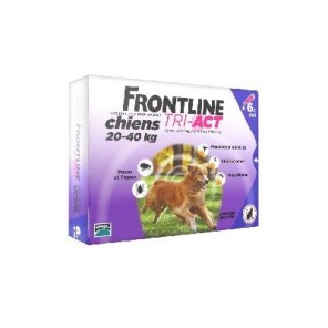 M&eacute;rial Frontline Tri-Act Chiens 20-40 kg 6 Pipettes
