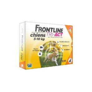M&eacute;rial Frontline Tri-Act Chiens 5-10 kg 6 Pipettes