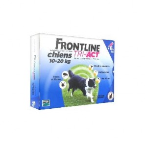 M&eacute;rial Frontline Tri-Act Chiens 10-20 kg 6 Pipettes