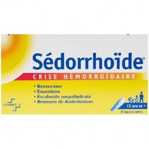 S&eacute;dorrho&iuml;de 8 Suppositoires