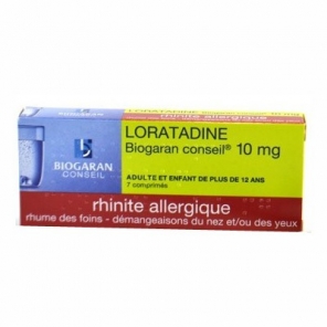 Loratadine Biogaran 10mg 7 comprim&eacute;s