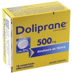 Doliprane 500mg 16 comprim&eacute;s Effervescents