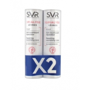SVR Topialyse Soin L&egrave;vres Lot de 2 x 4 g