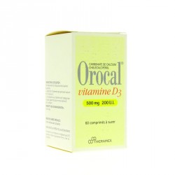 Orocal Vitamine D3 500mg/200UI 60 comprim&eacute;s