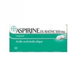 Aspirine du rh&ocirc;ne 500 mg 50 comprim&eacute;s