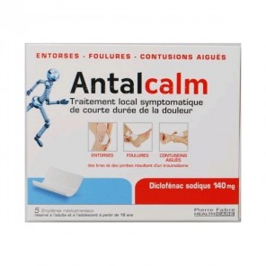 Antacalm 140mg 5 emplatres m&eacute;dicaux