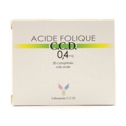 Acide folique CCD 0,4 mg 30 comprim&eacute;s