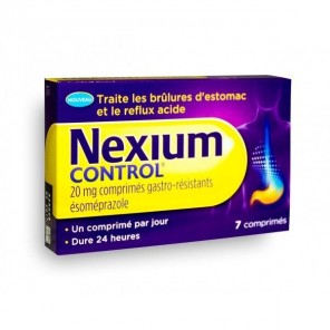 Nexium control br&ucirc;lure d'estomac 7 comprim&eacute;s