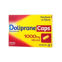 Dolipranecaps 1000mg 8 g&eacute;lules