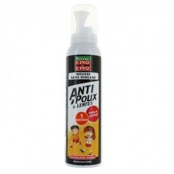 Cinq sur Cinq Sans Rin&ccedil;age Anti-Poux et Lentes 150 ml 