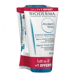 Bioderma atoderm mains cr&egrave;me r&eacute;paratrice 50ml x3