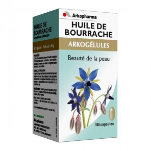 Arkopharma arkog&eacute;lules huile de bourrache 180 capsules