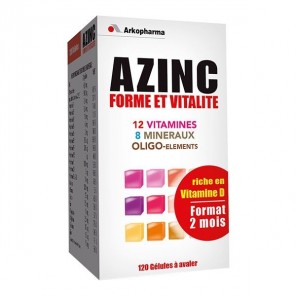 Arkopharma Azinc forme et vitalit&eacute; 120 g&eacute;lules