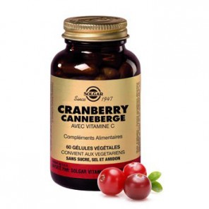 Solgar Canneberge 400mg 60 g&eacute;lules