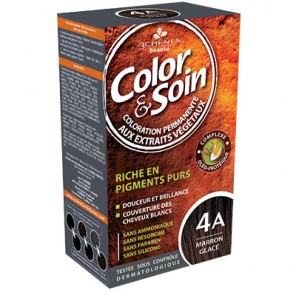 3 Ch&ecirc;nes Color&Soin marron glac&eacute; coloratlion permanante 4A