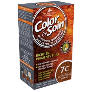 3 Ch&ecirc;nes Color&Soin terre cuivr&eacute; coloration permanante 7C