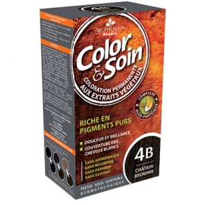 3 Ch&ecirc;nes Color&Soin ch&acirc;tain brownie coloration permanente 4B