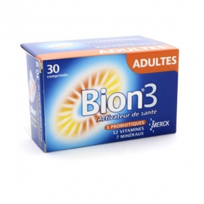 Merck bion 3 adulte 30 comprim&eacute;s