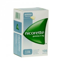 Nicorette 4mg Sans Sucre 105 gommes &agrave; m&acirc;cher