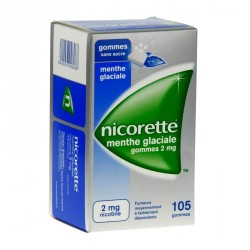 Nicorette Menthe Glaciale 2Mg Sans Sucre 105 Gommes &agrave; M&acirc;cher