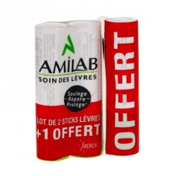 Amilab baume l&egrave;vres 3 sticks x3.6ml