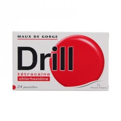 Drill Maux de Gorge 24 Pastilles &agrave; sucer
