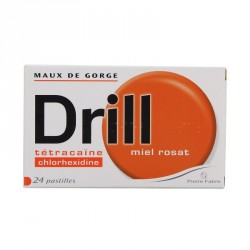 Drill Miel Rosat 24 Pastilles &agrave; Sucer