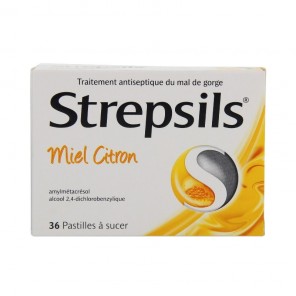 Strepsils Miel Citron 36 Pastilles &agrave; Sucer